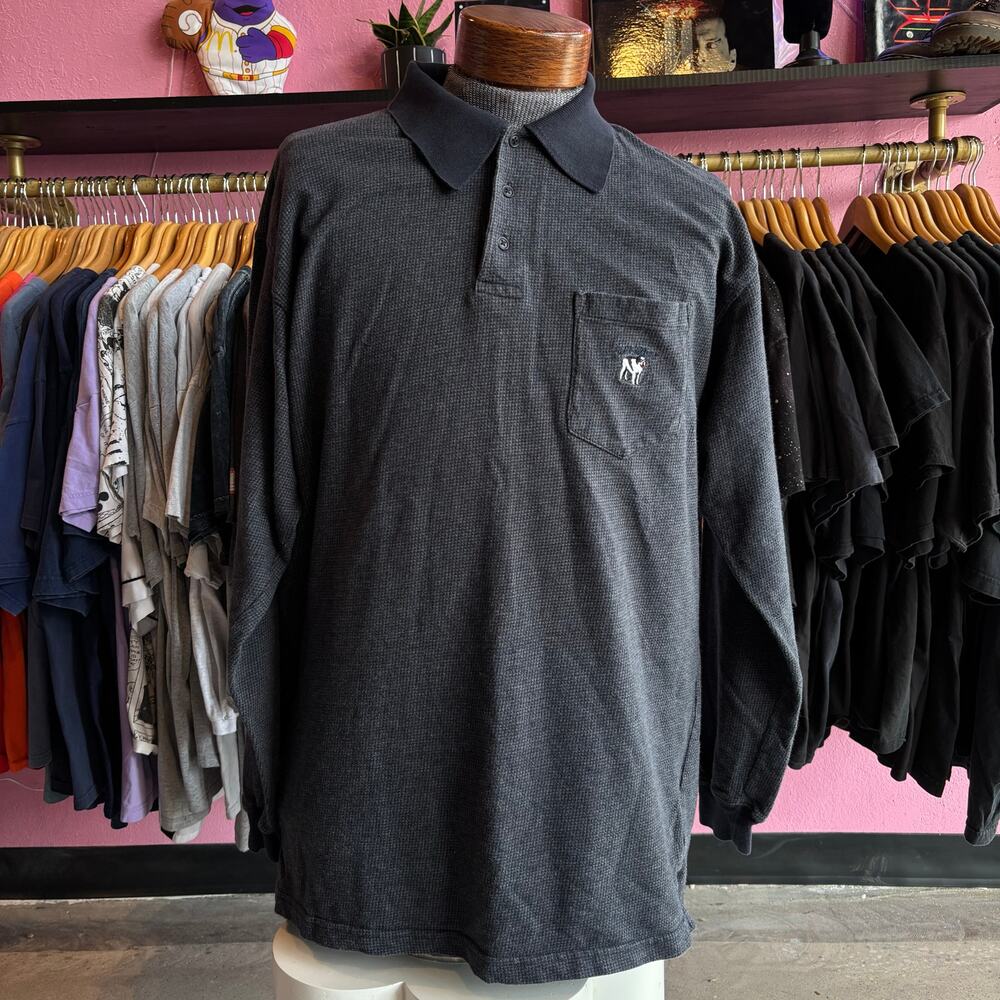 Y2K Big Dogs Long Sleeve Polo Size XL